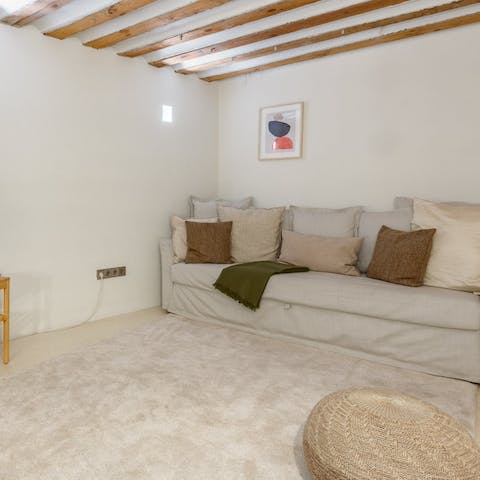 Curl up in the snug after an action-packed day of discovering Madrid