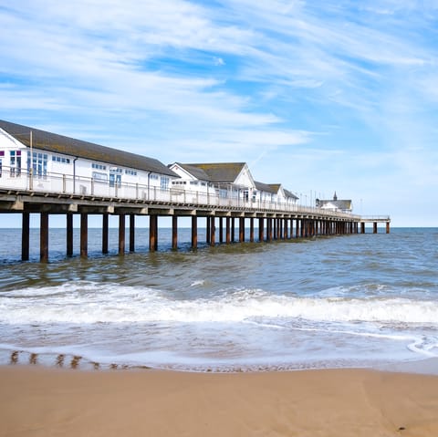 Walk seven-minutes to the iconic Southwold Pier