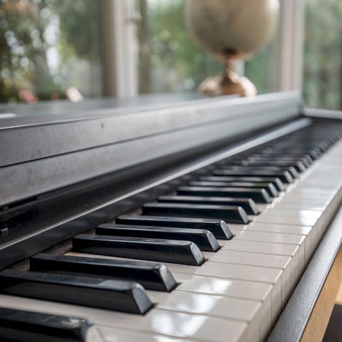 Try your hand at playing a tune on the piano