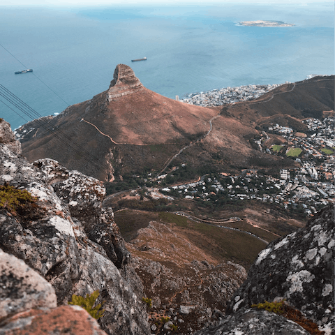Visit iconic Table Mountain, a short drive away