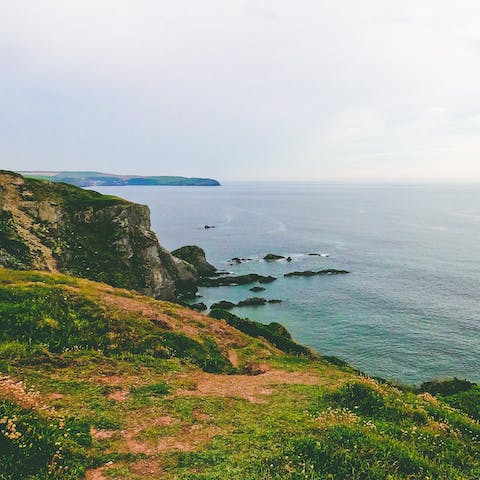 Make the twenty-minute drive to Devon's stunning coast at Bantham Beach