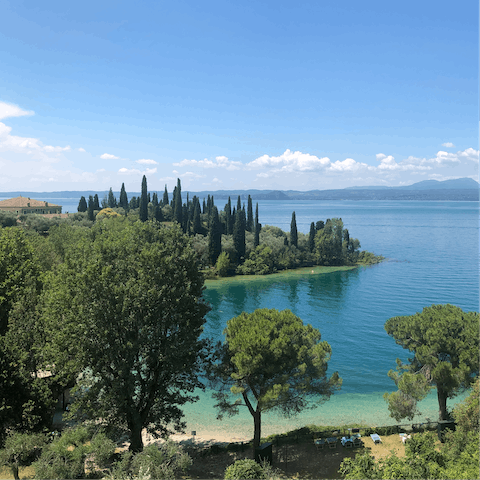 Explore the natural beauty of Lake Garda with its harbour and beaches right at your doorstep