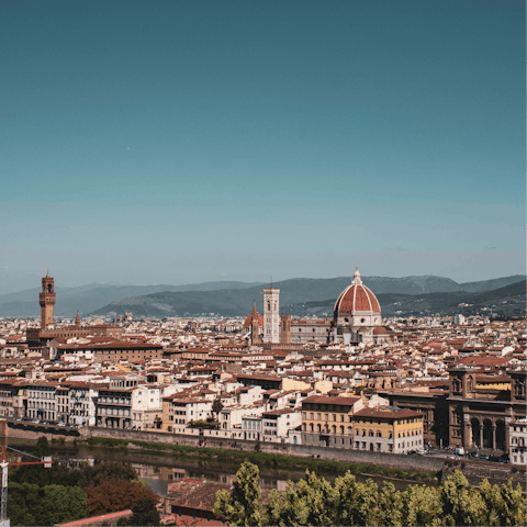 Admire the incredible architecture of the Duomo – the cathedral is nineteen minutes away