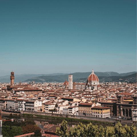 Admire the incredible architecture of the Duomo – the cathedral is nineteen minutes away