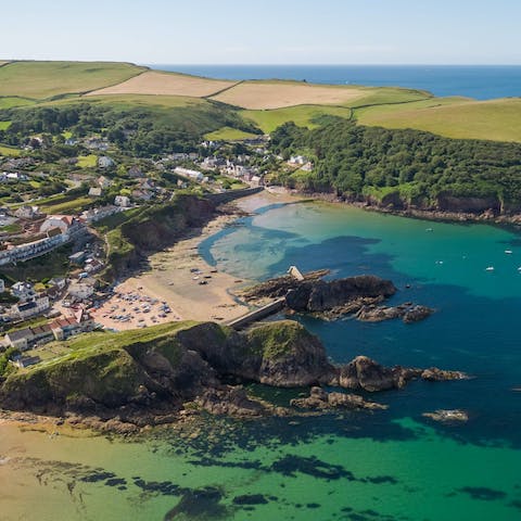Make the short drive to Hope Cove for a beach day on the Devonian coast
