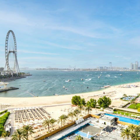 Spend leisurely days relaxing on JBR Beach