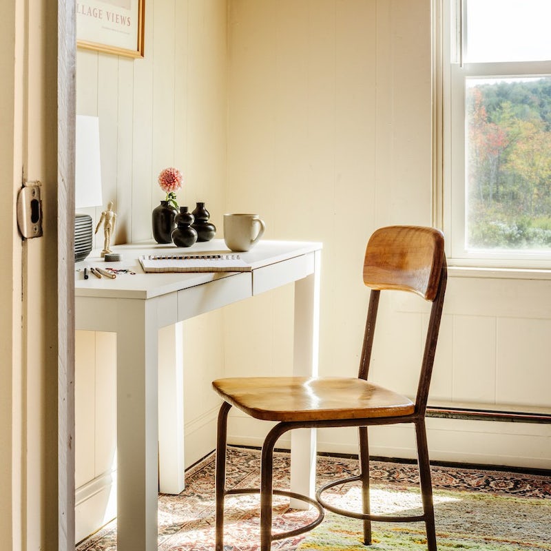 Work remotely from one of three desks, included a dedicated office