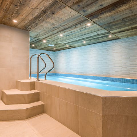 Enjoy a swim in the indoor pool