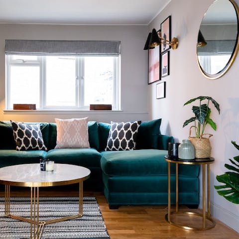 Make yourself at home in this stylish space