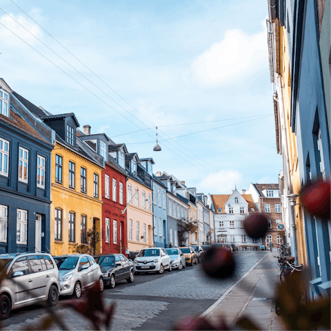 Spend a day exploring the vibrant city of Aarhus, a fifty-minute drive away