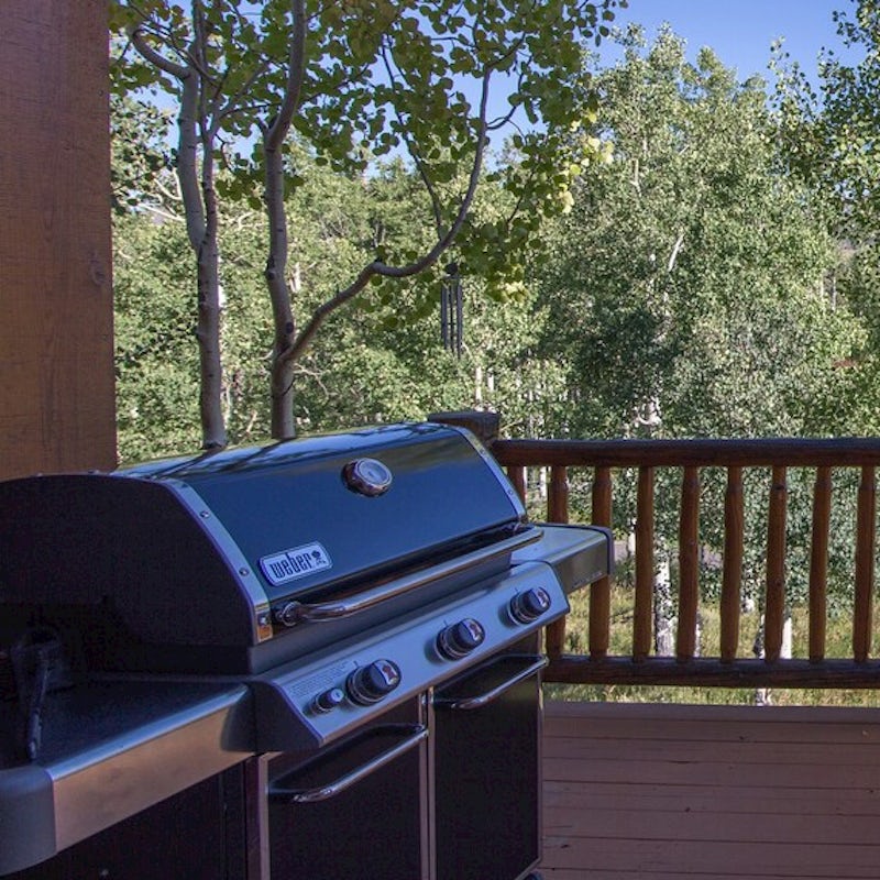 Cook up a hearty barbecue on the treetop balcony