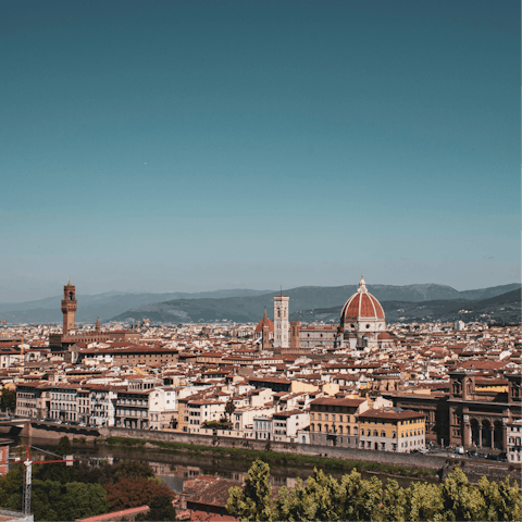 Take in the stunning views from nearby Piazzale Michelangelo