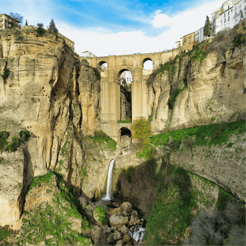 Stay a five-minute drive from the beautiful town of Ronda