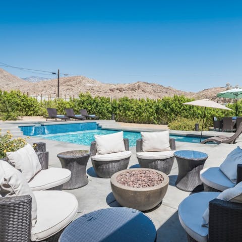 Relax on the patio with a cool drink