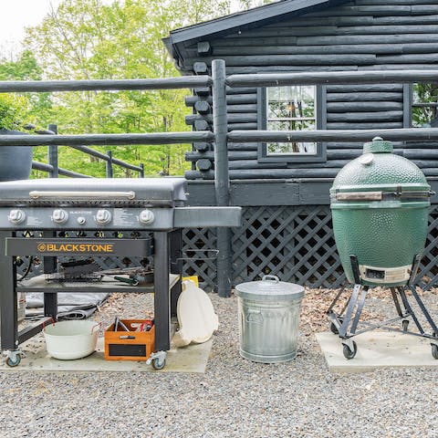 Pick up a selection of produce from the farmer's market and enjoy a family barbecue