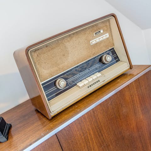 Keep an eye out for kitsch design features, including a retro radio