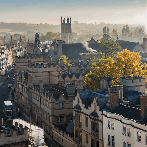 Stay in the heart of central Oxford, just a stone's throw from iconic landmarks