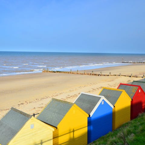 Step outside and take the ten-minute stroll to Mundesley beach