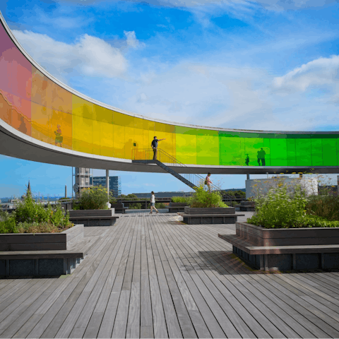 Visit the ARoS Art Museum, eleven minutes away on foot