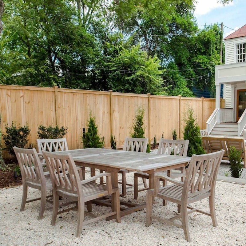 Dine alfresco in the landscaped garden