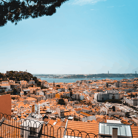 Hop in and drive to Lisbon to spend the day in the vibrant city