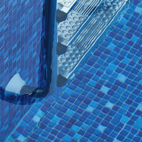 Take a dip in the residents' pool to start your day with a splash