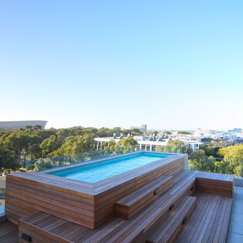 Take in the views from the private infinity pool