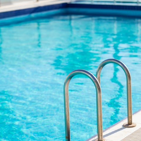 Cool off in the communal pool when you need to beat the heat
