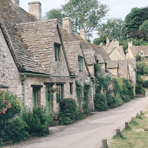 Discover the fourteenth-century Grade-I listed cottages that lines Arlington Row, just a few minutes away