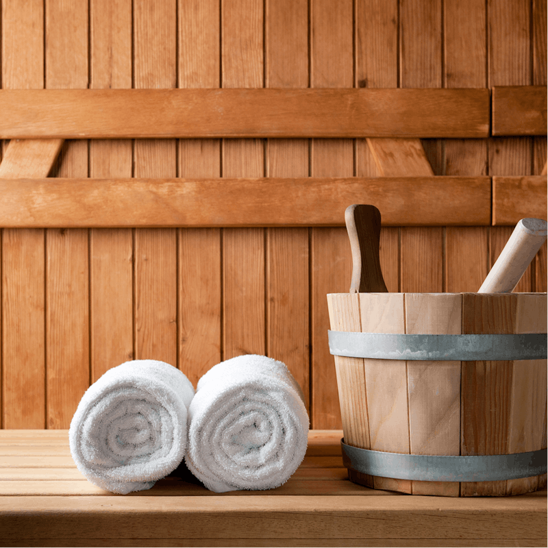 Chill out in the communal sauna