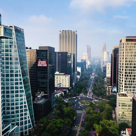 Explore the sights of Mexico City with Polanco and Reforma five minutes away