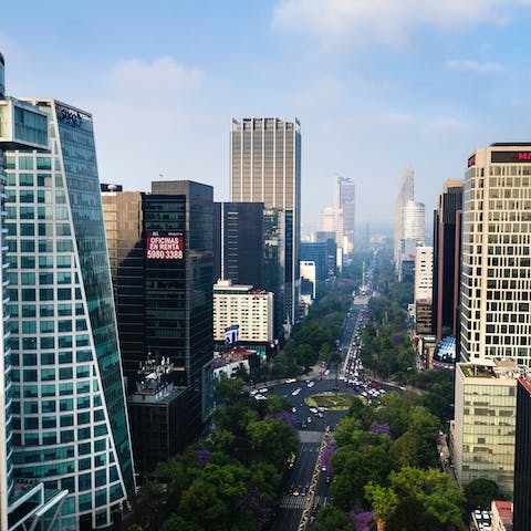 Explore the sights of Mexico City with Polanco and Reforma five minutes away