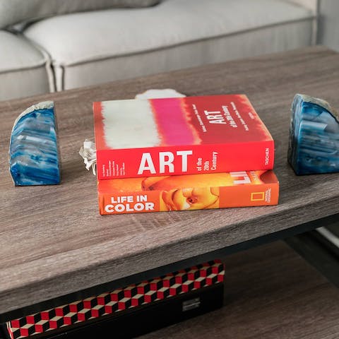 Relax with the collection of art and design books