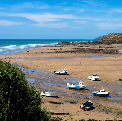 Explore Devon's idyllic coast – Bude is about an hour away by car