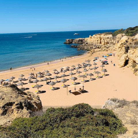 Take a short stroll down to Praia dos Arrifes for a day on the beach