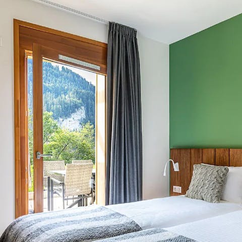 Wake up to refreshing views across the countryside and feel inspired to explore