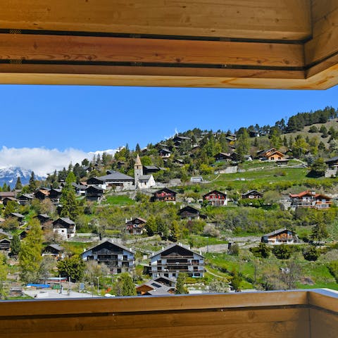 Take in stunning, quintessentially Swiss views