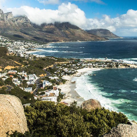 Have a short drive over to Camps Bay 