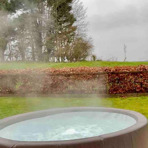 Take things up a notch and hire a hot tub for your stay