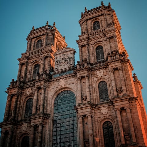 Visit the magnificent Cathedral Saint-Pierre de Rennes, just a short stroll away
