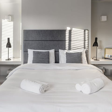 Wake up well-rested and have a cup of complimentary coffee