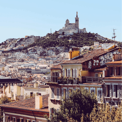 Spend the day at the coast in Marseille, just a forty-five minute drive