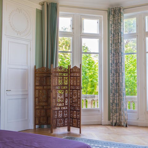 Take in the views from one of the eight sunny bedrooms