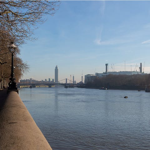 Start the day with riverside walks