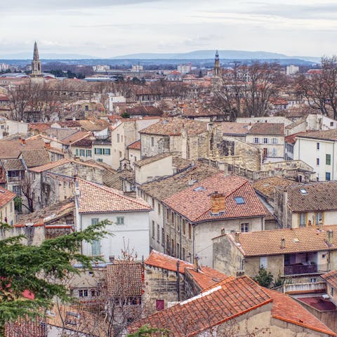 Discover the city of Avignon, just a thirty-minute drive away 