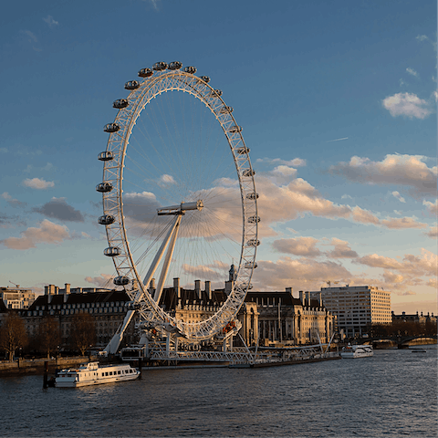 Go for a morning stroll along the River Thames, a stone's throw from home