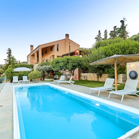 Take a cooling dip in the private pool
