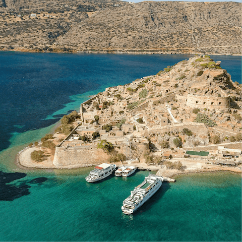Learn the fascinating and tragic history of the island of Spinalonga, just a short boat ride away