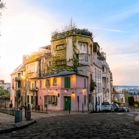 Ride the metro to Montmartre, one of the most scenic neighbourhoods