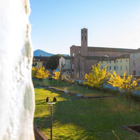 Wake up to sunny views of ancient monuments from your bedroom window